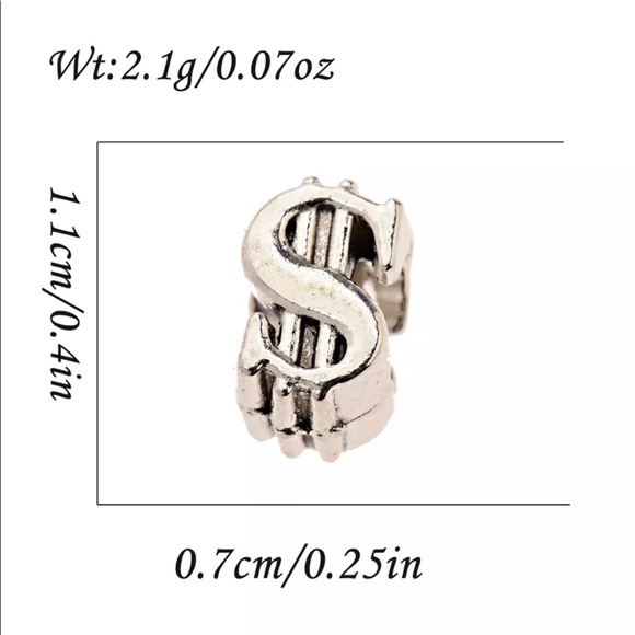 Dollar Sign Charm - Picture 2 of 3